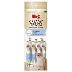 MeO - Me-O Gold Creamy Treats Ton Balıklı Ve Biotinli Ek Besin ve Kedi Ödülü 60 Gr ( 4 x 15 Gr )