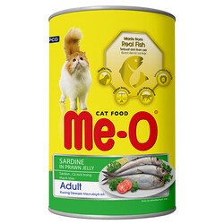 MeO - Me-O Jelly Jöle İçinde Sardalya Ve Karidesli Kedi Konservesi 400 Gr