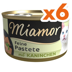 Miamor - Miamor Pastete Tavşanlı Yetişkin Kedi Konservesi 85 Gr x 6 Adet