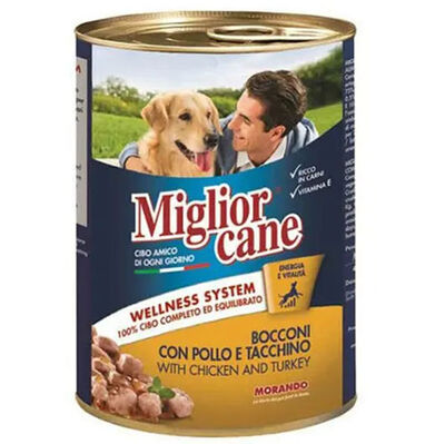 Miglior Cane Tavuk ve Hindi Etli Köpek Konservesi 405 Gr