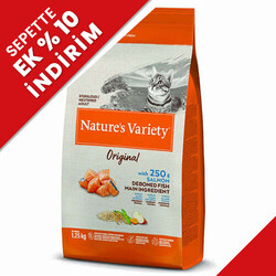 Natures Variety - Natures Variety Sterilised Somonlu Kısırlaştırılmış Kedi Maması 1,25 Kg