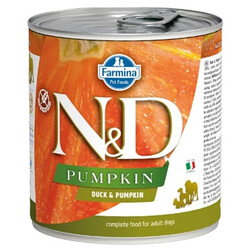 N&D (Naturel&Delicious) - ND 2574 Balkabaklı ve Ördek Etli Köpek Konservesi 285 Gr