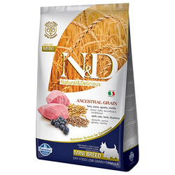 N&D (Naturel&Delicious) - ND Düşük Tahıl Kuzu Yaban Mersini Küçük Irk Köpek Maması 2,5 Kg