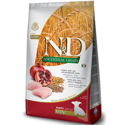 N&D (Naturel&Delicious) - ND Düşük Tahıllı Puppy Mini Tavuk Nar Küçük Irk Yavru Köpek Maması 2,5 Kg 