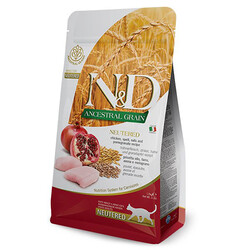 N&D (Naturel&Delicious) - ND Düşük Tahıllı Tavuk Nar Kısırlaştırılmış Kedi Maması 1,5 Kg
