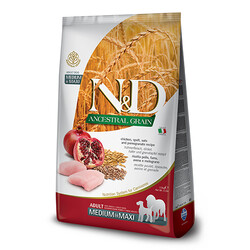 N&D (Naturel&Delicious) - ND Düşük Tahıllı Tavuk Nar Orta ve Büyük Irk Köpek Maması 2,5 Kg