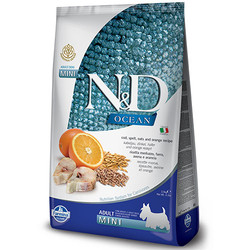 N&D (Naturel&Delicious) - ND Ocean Düşük Tahıl Balıklı ve Portakallı Küçük Irk Köpek Maması 7 Kg