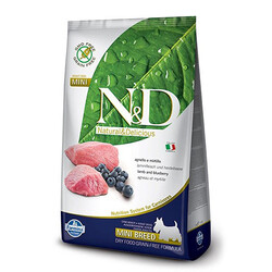 N&D (Naturel&Delicious) - ND Tahılsız Kuzu Eti Yaban Mersini Küçük Irk Köpek Maması 2,5 Kg