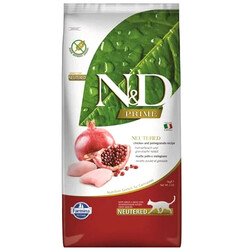 N&D (Naturel&Delicious) - ND Tahılsız Tavuk Nar Kısırlaştırılmış Kedi Maması 10 Kg 