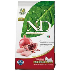 N&D (Naturel&Delicious) - ND Tahılsız Tavuk Nar Küçük Irk Köpek Maması 2,5 Kg