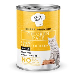 Chefs Choice - New Chefs Choice Pate Chicken Tavuklu Tahılsız Ezme Kedi Yaş Maması 400 Gr