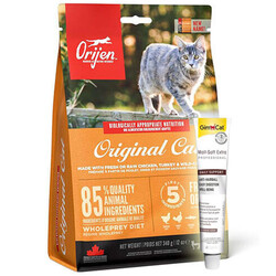 Orijen - Orijen Original Cat Tahılsız Yavru/Yetişkin Kedi Maması 5,4 Kg + Gimcat Malt Soft 20 Gr