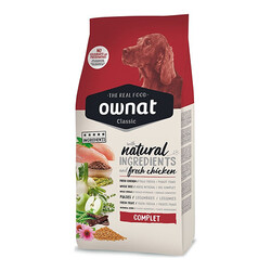 Ownat - Ownat Classic Tavuklu Köpek Maması 4 Kg + Temizlik Mendili