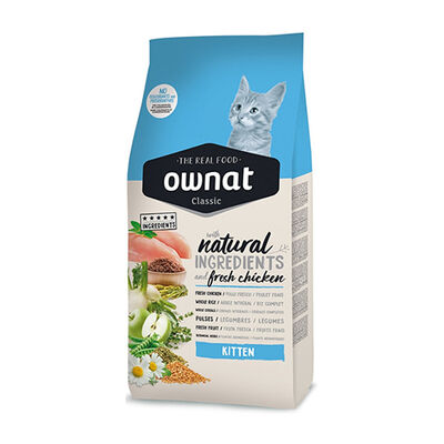 Ownat Classic Kitten Tavuklu Yavru Kedi Maması 1,5 Kg + Temizlik Mendili