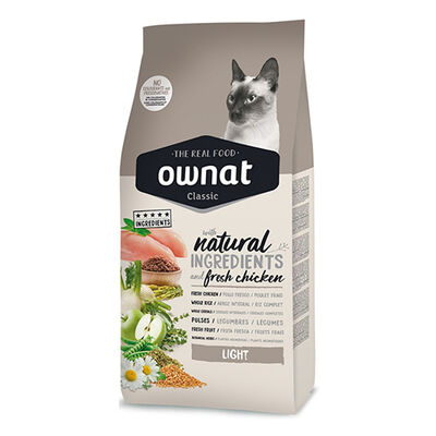 Ownat Classic Light Tavuklu Kedi Maması 4 Kg + Temizlik Mendili