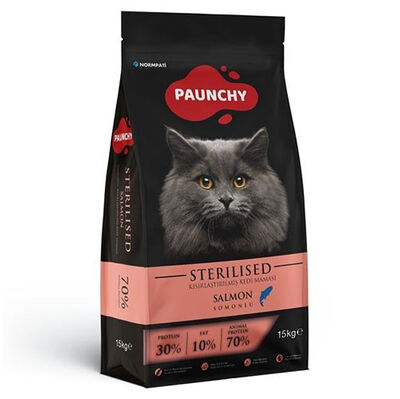 Paunchy Sterilised Somonlu Kısırlaştırılmış Kedi Maması 15 Kg