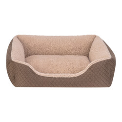 Pet Comfort - Pet Comfort Bravo Duo Kedi ve Köpek Yatağı Kahverengi/Bej S 55x45cm