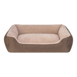 Pet Comfort - Pet Comfort Bravo Duo Köpek Yatağı Kahverengi/Bej L 90x70cm