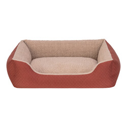 Pet Comfort - Pet Comfort Bravo Duo Köpek Yatağı Tarçın/Bej M 75x60cm