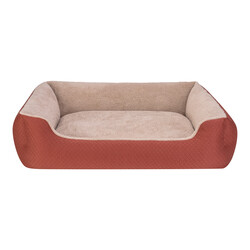 Pet Comfort - Pet Comfort Bravo Duo Köpek Yatağı Tarçın/Bej XL 105x80cm