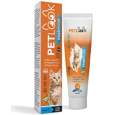 Pet Look Hairball Tüy Yumağı Kontrol Kedi Macunu 100 Gr+15 Gr