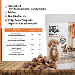 Pet Pops Freeze Dry Tavuk Yüreği Köpek Ödülü 40 Gr - Thumbnail