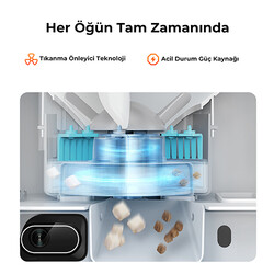 Petkit Yumshare Dualhopper Kameralı Çift Hazneli Akıllı Mama Kabı 5 Lt - Beyaz - Thumbnail