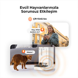 Petkit Yumshare Dualhopper Kameralı Çift Hazneli Akıllı Mama Kabı 5 Lt - Beyaz - Thumbnail