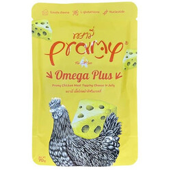 Pramy - Pramy Omega Plus Jöle İçinde Tavuk ve Peynir Kedi Yaş Maması 70 Gr