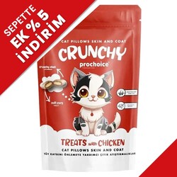 Pro Choice - Pro Choice Crunchy Skin Coat Tüy Kaybını Önlemeye Yardımcı Tavuklu Kedi Ödül Maması 60 Gr