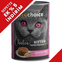 Pro Choice - Pro Choice Kitten Chicken Tavuk Etli Tahılsız Yavru Kedi Konservesi 400 Gr