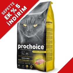 Pro Choice - Pro Choice Pro35 Tavuk ve Ördek Kısırlaştırılmış Kedi Maması 2 Kg