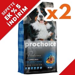 Pro Choice - Pro Choice Proderma Kuzu Etli Köpek Maması 18 Kg x 2 Adet