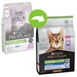 Pro Plan 7+ Kısırlaştırılmış Hindili Yaşlı Kedi Maması 3 Kg - Thumbnail