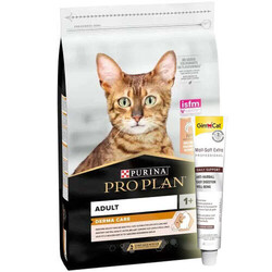 Pro Plan - Pro Plan Derma Care Hassas Deri Somonlu Kedi Maması 10 Kg + Gimcat Malt Soft 20 Gr