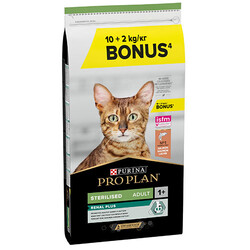 Pro Plan - Pro Plan Kısırlaştırılmış Somon Balıklı Kedi Maması 10 + 2 Kg (Toplam 12 Kg)