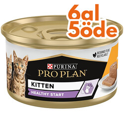 Pro Plan - Pro Plan Kitten Tavuk Etli Yavru Kedi Konservesi 85 Gr - 6 Al 5 Öde