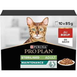 Pro Plan Pouch Sos İçinde Sığır Etli Kısırlaştırılmış Kedi Yaş Maması 85 Gr x 10 Adet - Thumbnail