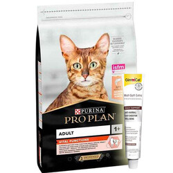 Pro Plan - Pro Plan Somonlu Yetişkin Kedi Maması 10 Kg + Gimcat Malt Soft 20 Gr