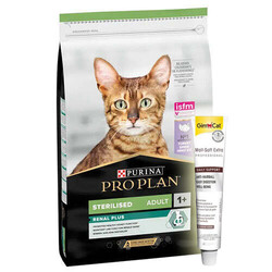 Pro Plan - Pro Plan Kısırlaştırılmış Hindi Etli Kedi Maması 10 Kg + Gimcat Malt Soft 20 Gr