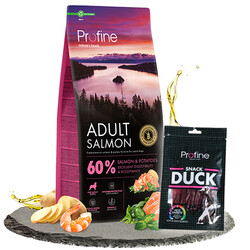 Profine - Profine Adult Somonlu Köpek Maması 12 Kg + 1 Adet Profine Ödül