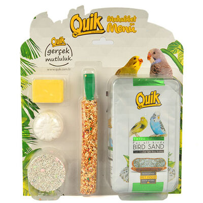 Quik Muhabbet Kuşu Set Menü 5'li Paket (Avantajlı Paket)