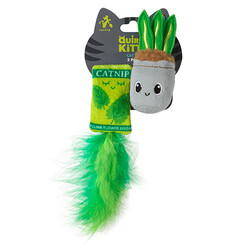 Quirky Kitty - Quirky Kitty House Plant Kedi Otlu ve Matatabili 2 li Kedi Oyuncağı