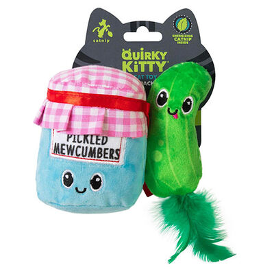 Quirky Kitty Pickled Mewcumber Kedi Otlu ve Matatabili 2 li Kedi Oyuncağı