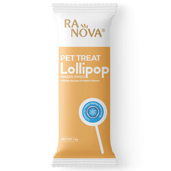 Ranova - Ranova Kabak Aromalı Dondurularak Kurutulmuş Kedi Ödülü Lolipop 1.4 Gr