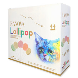 Ranova - Ranova Karışık Lezzetli Dondurularak Kurutulmuş Kedi Ödülü Lolipop 1.4 Gr – 15 Li Paket