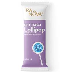 Ranova - Ranova Yaban Mersini Aromalı Dondurularak Kurutulmuş Kedi Ödülü Lolipop 1.4 Gr