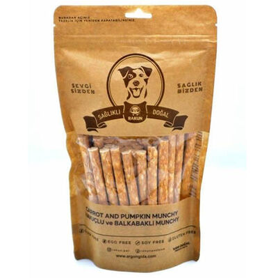 Rakun Balkabaklı Havuçlu Munchy Sticks Köpek Ödülü 12 Cm - 40 lı Paket