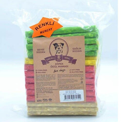 Rakun - Rakun Renkli Munchy Sticks Köpek Ödülü 12 Cm - 100 lu Paket