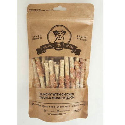 Rakun Tavuklu Munchy Sticks Köpek Ödülü 12 Cm - 30 lu Paket